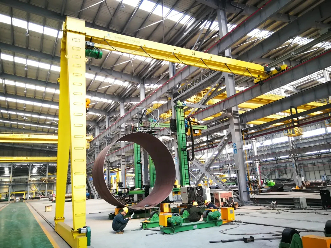 公司风电塔筒制造基地建成投产 率先在综改示范区推动新能源转型升级